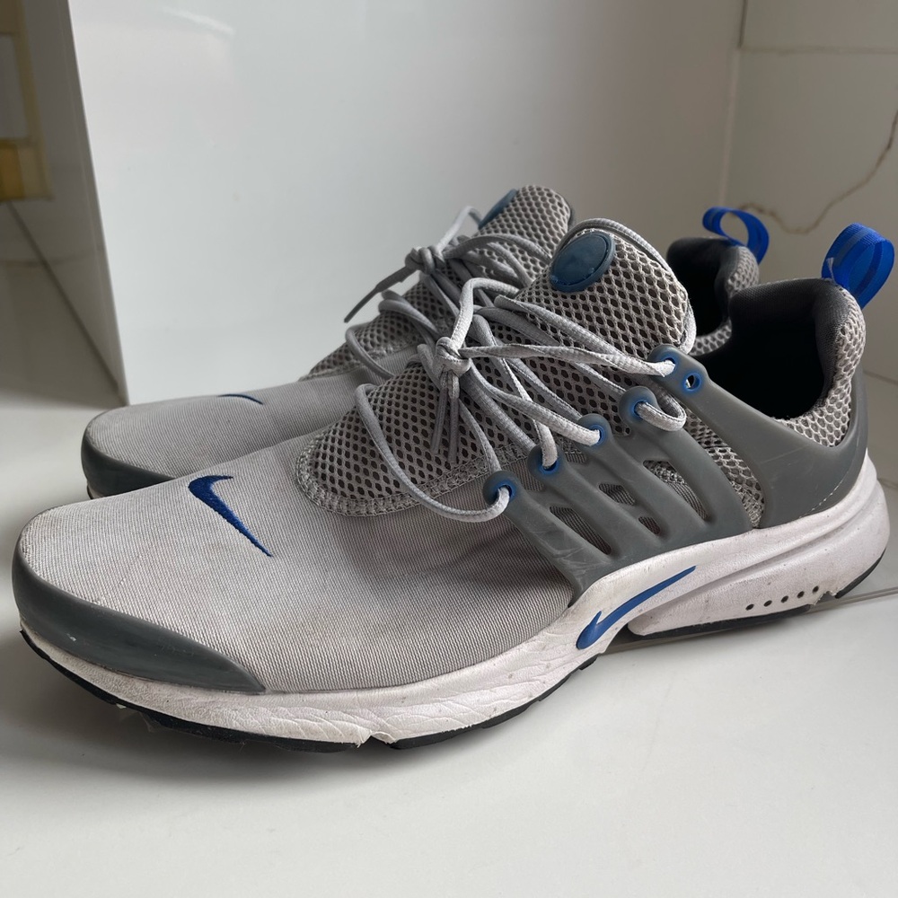 Nike Air Presto grey and royal blue